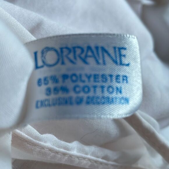 Lorraine Vintage Ladies House Dress Gown, Embroidered Floral Pattern,Light Pink - Picture 9 of 10